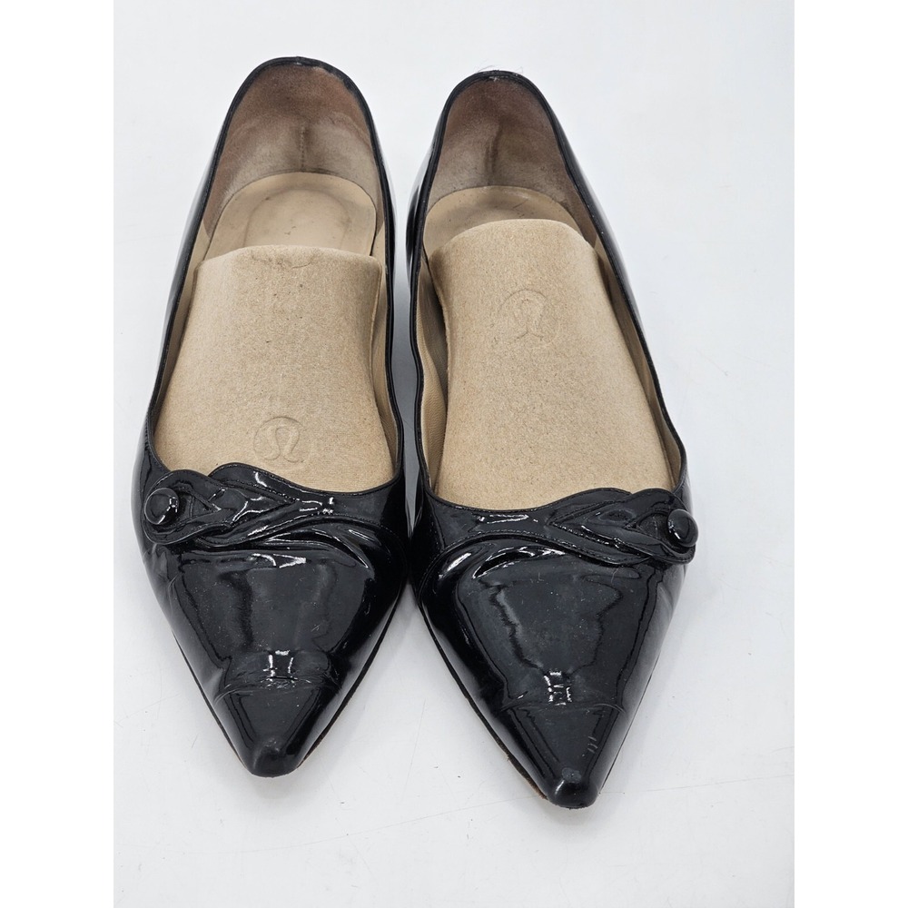 Jimmy Choo Black Patent Leather Pointed Toe Pump sz‎ 38 - Picture 2 of 15